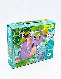 פזל רצפה 200 חלקים חיות משחקות באגם פזל רצפה 200 חלקים חיות משחקות באגם