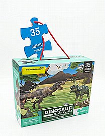 פזל 35 חלקים דינוזאורים 60X44 ס"מ פזל 35 חלקים דינוזאורים 60X44 ס"מ