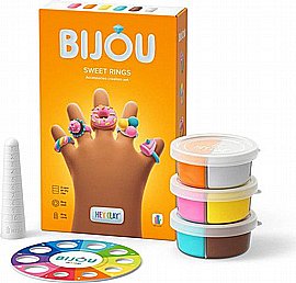 היי קליי - Hey Clay - טבעות מתוקות - ערכה ליצירת תכשיטים מחימר צבעוני - יצירה בחימר קל בעזרת אפליקציה היי קליי - Hey Clay - טבעות מתוקות - ערכה ליצירת תכשיטים מחימר צבעוני - יצירה בחימר קל בעזרת אפליקציה