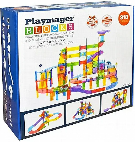 ��� �� ���� ���� + ����� 318 ����� ���� �������� Playmager - Mega Set Amusement Park 318 Pcs 