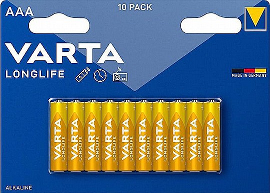 10 ������ "AAA" ������� VARTA