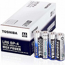 סוללה TOSHIBA AA אלקליין רביעייה סוללה TOSHIBA AA אלקליין רביעייה