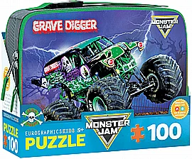 פאזל 100 חלקים בתיק אוכל GRAVE DIGGER פאזל 100 חלקים בתיק אוכל GRAVE DIGGER