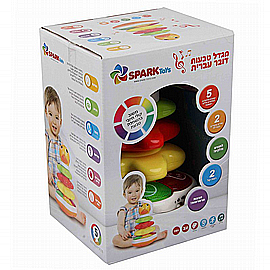 מגדל טבעות ספרק טויס - דובר עברית - Spark Toys מגדל טבעות ספרק טויס - דובר עברית - Spark Toys