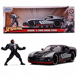 מכונית מתכת כולל דמות 1:24 VENOM 2008 DODGE VIPER מכונית מתכת כולל דמות 1:24 VENOM 2008 DODGE VIPER