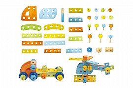 עץ ובורג 51 חלקים עץ ובורג 51 חלקים