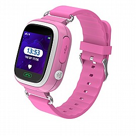 KidiWatch - שעון גי.פי.אס חכם מסך מגע - צבע ורוד KidiWatch - שעון גי.פי.אס חכם מסך מגע - צבע ורוד