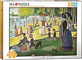 פאזל 104 חל' יום ראשון אחר הצהריים על גדות האי לה גראנד ז'אט גירוי קוגניטיבי פאזל 104 חל' יום ראשון אחר הצהריים על גדות האי לה גראנד ז'אט גירוי קוגניטיבי