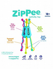 משחק ZIPPEE - צעצוע התפתחות סנסורי רב שלבי לתינוקות משחק ZIPPEE - צעצוע התפתחות סנסורי רב שלבי לתינוקות