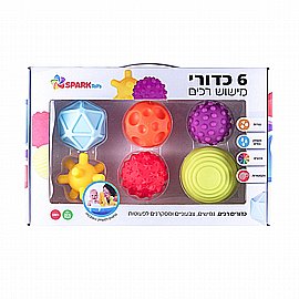 6 כדורי תחושה רכים 6 כדורי תחושה רכים