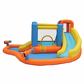 פארק מים מתנפח דגם NT-063107 עם מגלשה וקפיצה פארק מים מתנפח דגם NT-063107 עם מגלשה וקפיצה